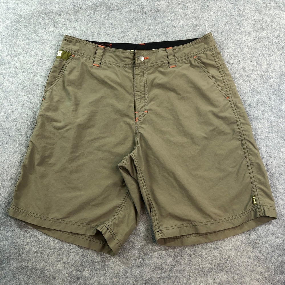Howler Bros Mens Cargo Shorts 35 Olive Green Regular Fit Mid Rise Nylon